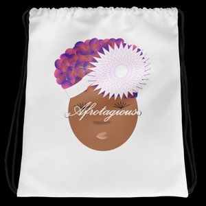Afrotagious Puddin' Drawstring Bag